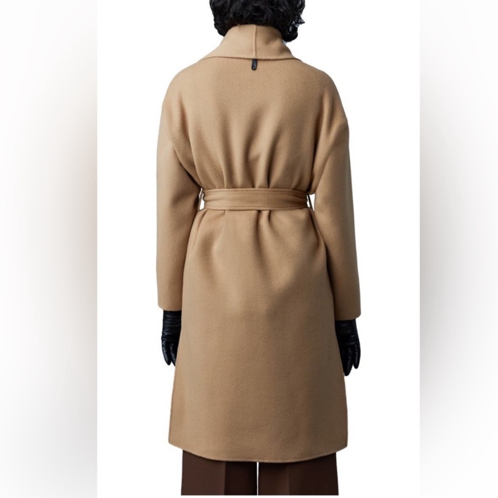 Mackage Thalia Wool Belted Robe Coat - Picture 12 of 12